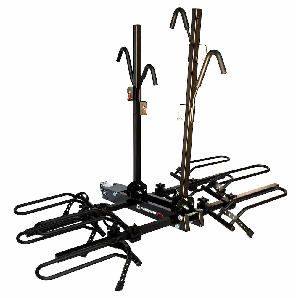 64665 – SWAGMAN Bike Rack, 2 Inch Receiver Hitch Mount Holds 4 Bikes Up To 140 Pound Weight Capacity Bike Wheel Rests...